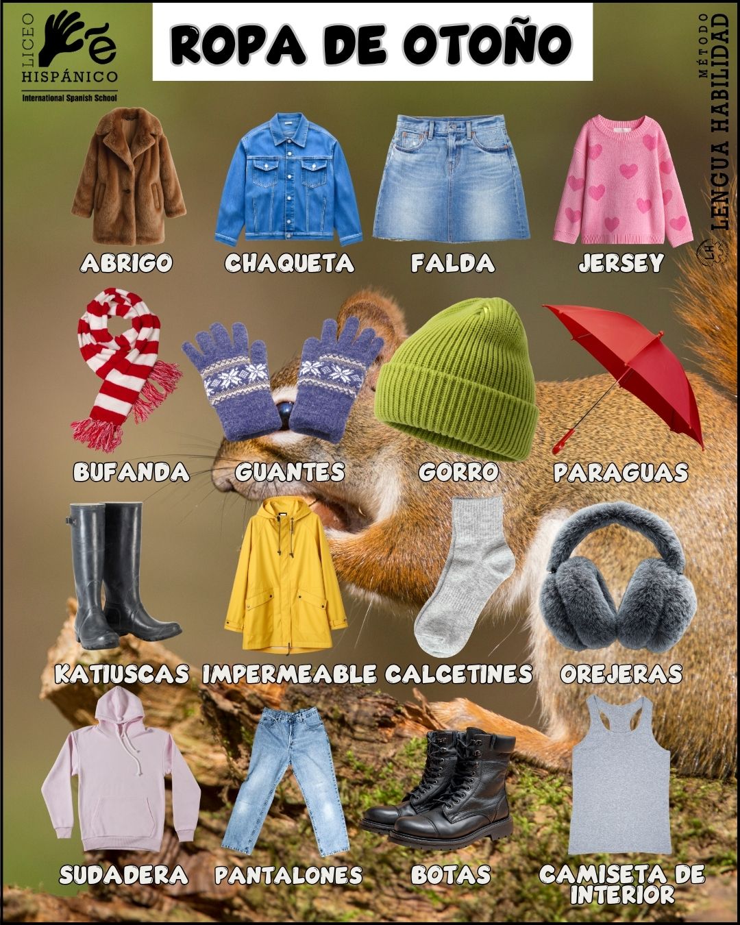 ROPA DE OTOÑO | Materiales ELE – Otoño. - Liceo Hispánico